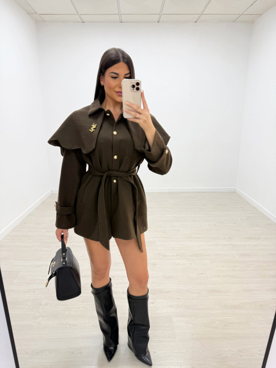 ABRIGO CAPA YSL VERDE